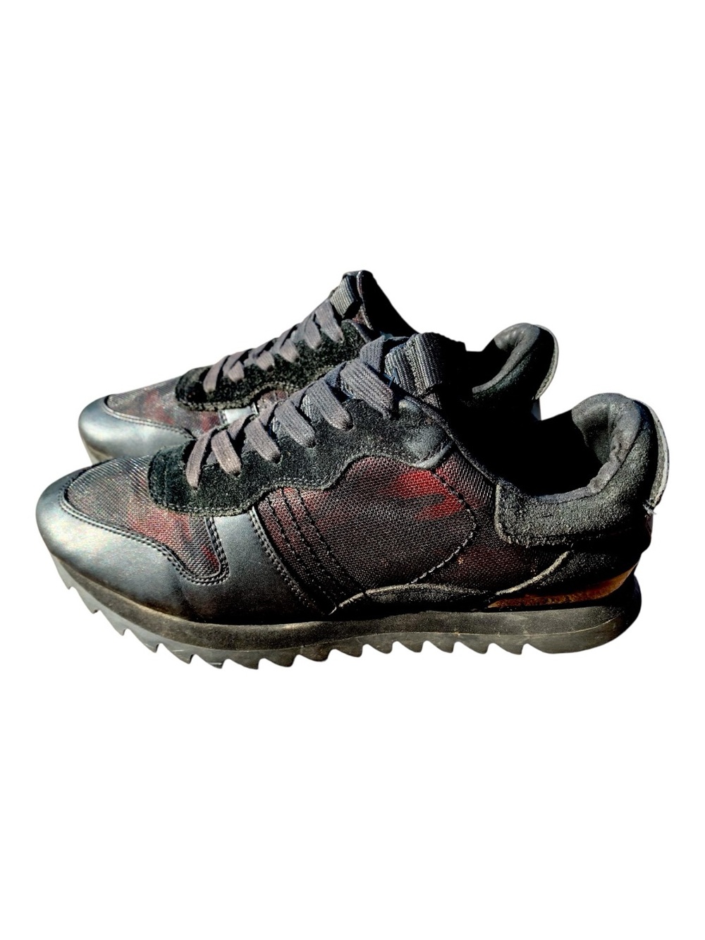 Men's Karl Lagerfeld Paris #LF1S1109 Camo Runners With Sawtooth Soles Size 9